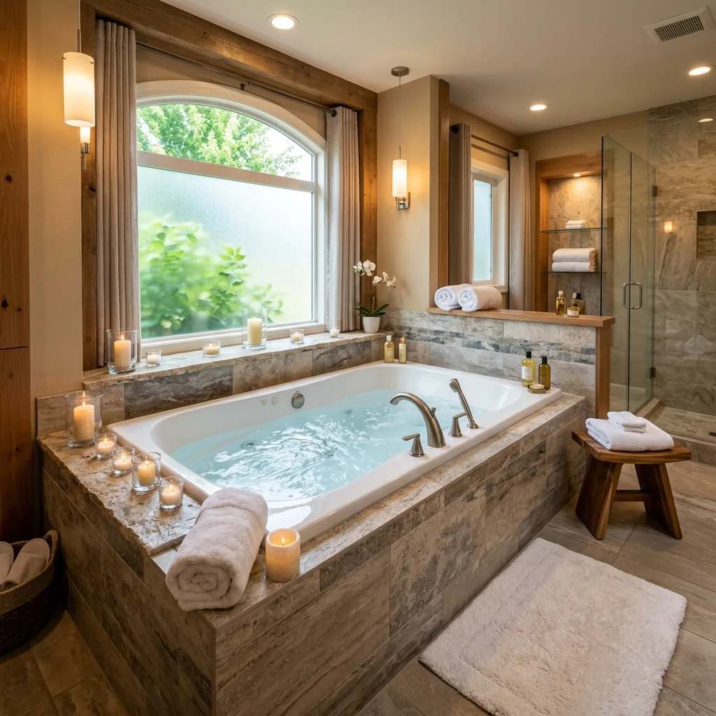 Bathroom renovation with premium fixtures in a Kirkland WA waterfront home